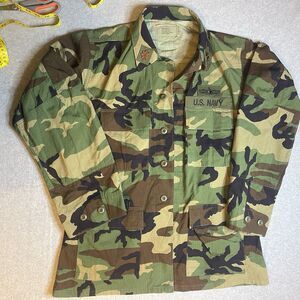 US Navy Special Warfare Woodland BDU Combat Coat Special Warfare Patch Major VNT